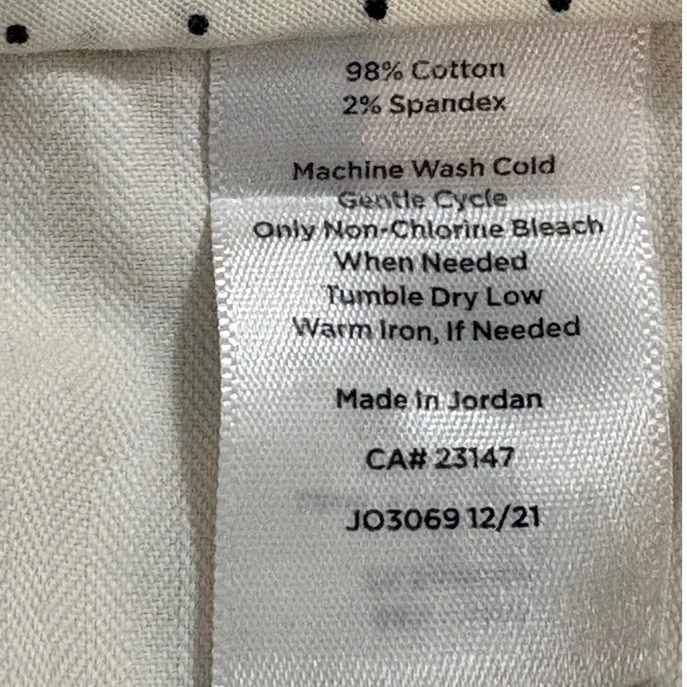 Talbots Yellow Cropped Capri Pants Petite 2 Button Hem Cotton Stretch JO3069